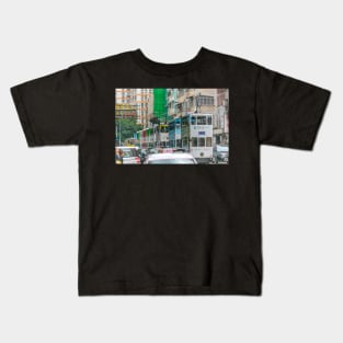 Ding Ding- Hong Kong Tram, Trolley Bus Kids T-Shirt